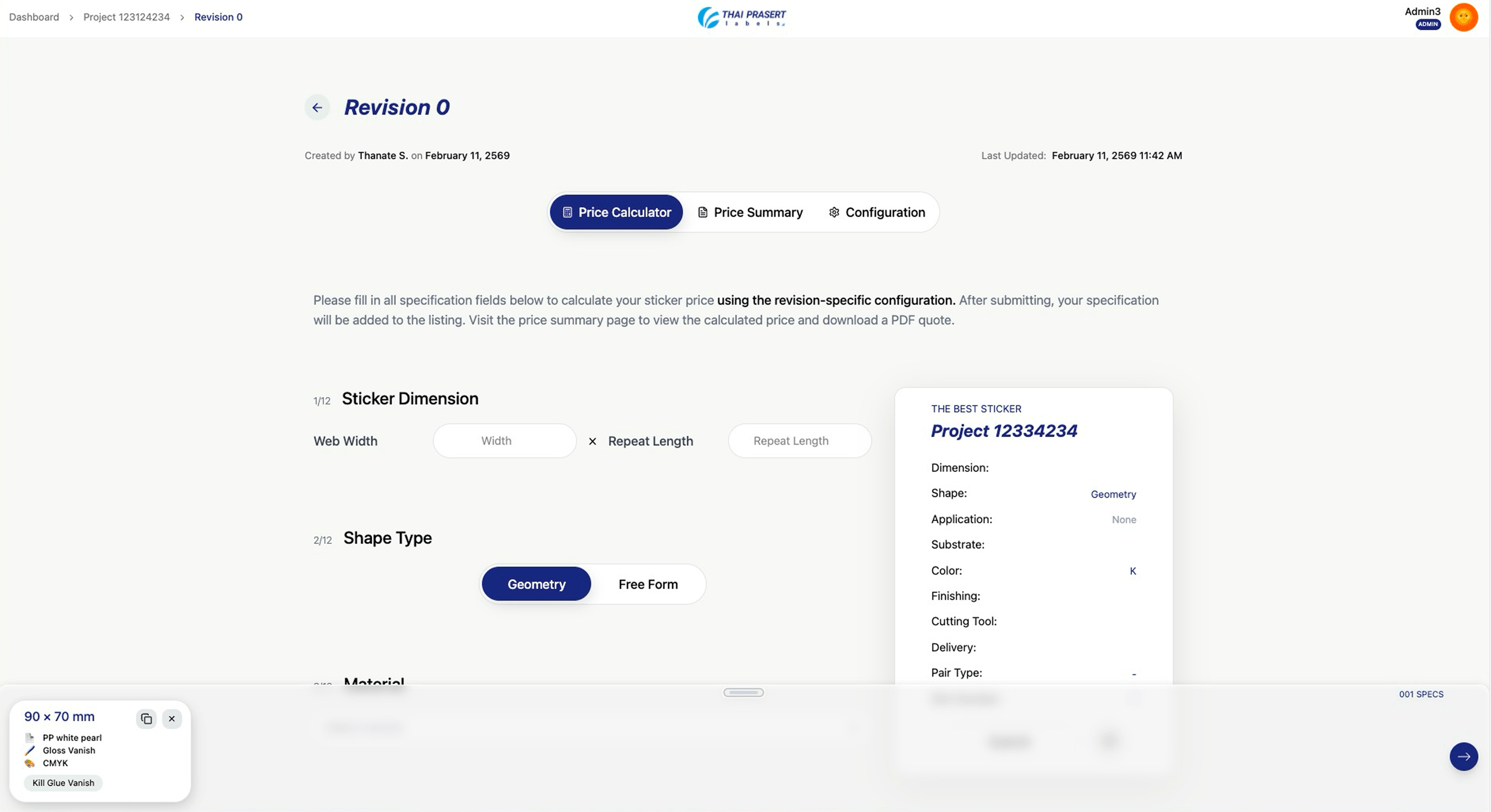 Thaiprasert portfolio preview