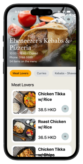 FoodMate project preview